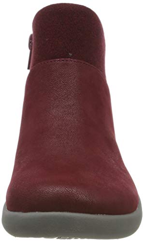 Clarks Sillian2.0dusk, Botas Slouch para Mujer, Rojo (Maroon Maroon), 40 EU