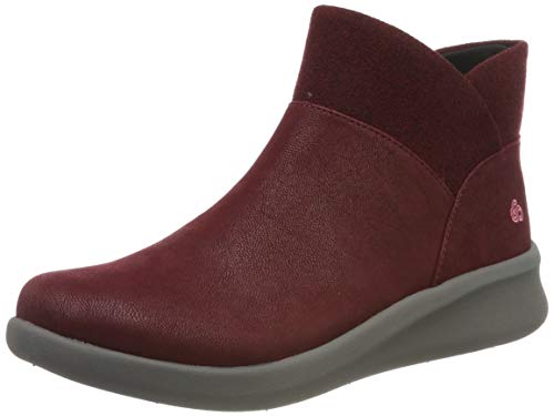 Clarks Sillian2.0dusk, Botas Slouch para Mujer, Rojo (Maroon Maroon), 40 EU