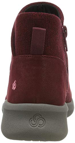 Clarks Sillian2.0dusk, Botas Slouch para Mujer, Rojo (Maroon Maroon), 40 EU