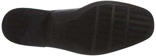 Clarks Tilden Plain, Zapatos Derby para Hombre, Negro (Black Leather), 42 1/2 EU