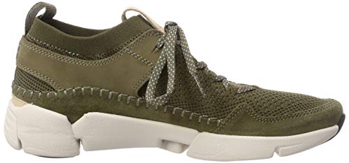 Clarks Triactive Up, Zapatillas para Hombre, Verde (Olive Combination-), 41.5 EU