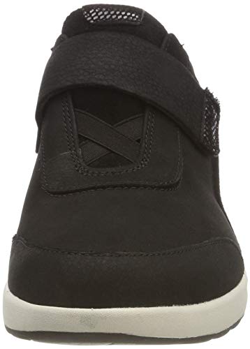 Clarks Un Adorn Lo, Zapatos de Cordones Derby para Mujer, Negro (Black Combi), 38 EU