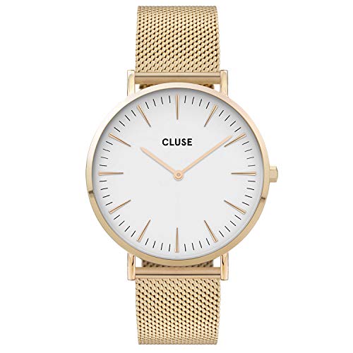 CLUSE Reloj Analógico para Mujer de Cuarzo con Correa en Acero Inoxidable CW0101201009