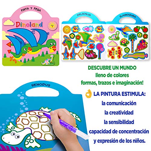 Coleset Manualidades Niños 3 Años Pinturas para Niños Ceras De Colores Rotuladores Entretenimiento Libros para Colorear Niños 2 Años Cuadernos para Colorear Niños Dibujos Colorear Papeleria Infantil