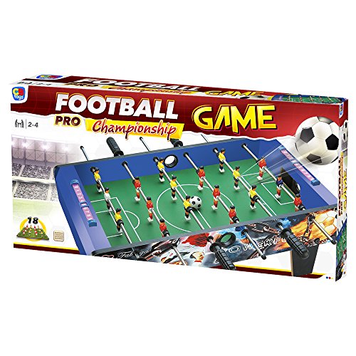 ColorBaby - Futbolín madera CBGames, Deluxe, color azul (43312)