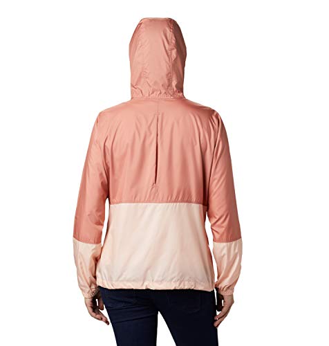 Columbia Flash Forward, Chaqueta cortavientos, Mujer, Rosa (Cedar Blush/Peach Cloud), L