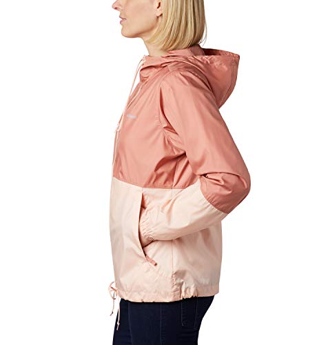 Columbia Flash Forward, Chaqueta cortavientos, Mujer, Rosa (Cedar Blush/Peach Cloud), L