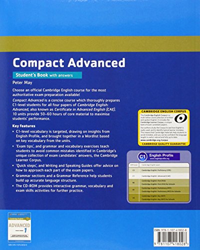 Compact Advanced Student's Book with Answers with CD-ROM