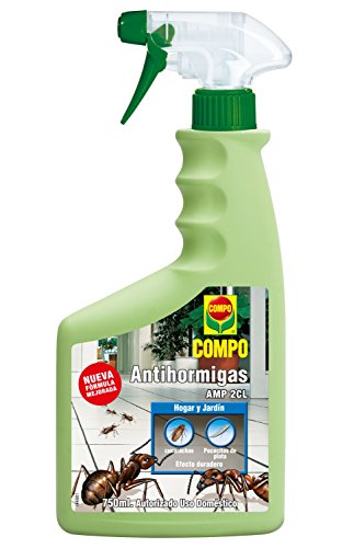 Compo Antihormigas Pistola, Envase pulverizador, Apto para Uso doméstico, Hogar y jardín, Efecto Duradero, 750 ml