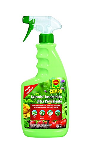 Compo Axiendo insecticida polivalente, Para plantas de interior y exterior, Efecto duradero, Envase pulverizador, 750 ml