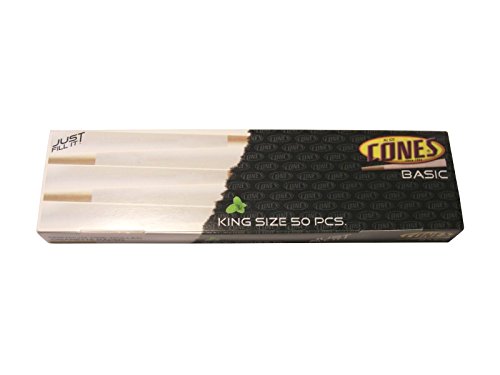 Cones 100 Conos Vacíos para Rellenar 109mm King Size Smoking Paper Papel de fumar