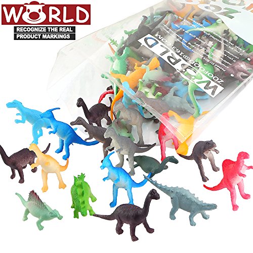 conjunto de 72 piezas de Juguete de Mini Dinosaurio, Material de Seguridad.Juego de Juguetes de Dinosaurio del Mundo Zoológico para Chicos, Adornos para Pasteles, Favoritos para Fiesta