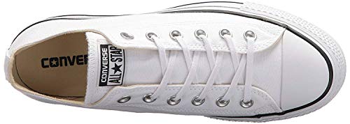 Converse Chuck Taylor CTAS Lift Ox Canvas, Zapatillas para Mujer, Blanco (White/Black/White 102), 37 EU