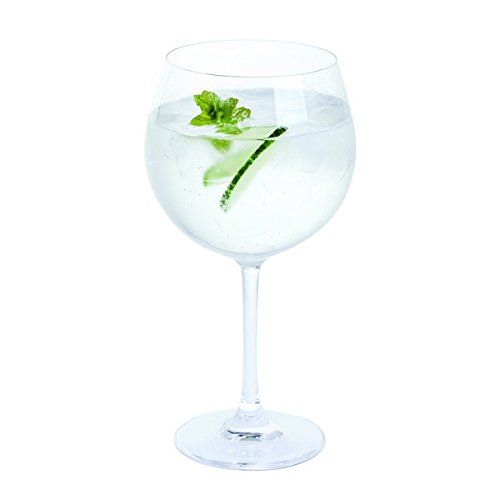 Copa para gintonic de la marca Bar Amigos. Copa redonda con tallo de cristal grande de 650 ml. Hecha de cristal sin plomo. Se puede lavar en el lavavajillas. Dos unidades