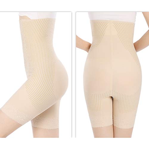 Corsé La Mujer sección Ligera Postnatal de plástico de la Cintura Cadera Pierde Peso Quema de Grasas No Trace Entrenador Abdomen XMJ (Color : Skin Tone, Size : 3XL)