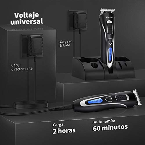 Cortapelos Profesional Hombre 5 en 1 con Peines Multifuncionales con base de carga PH-2701 ELEHOT