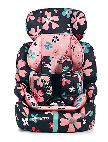 Cosatto Zoomi Car Seat | Group 1 2 3, 9-36 kg, 9 Months-12 years, Side Impact Protection, Forward Facing (Paper Petals)