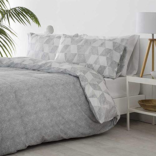 COTTON ARTEAN Funda Nordica Reversible CUDILLERO Cama de 150 Cierre con Corchetes. HIPOALERGENICA