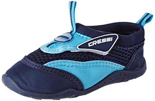 Cressi Coral Jr Zapatillas Chanclas, Unisex niños, Bleu/Azul Claro, 25