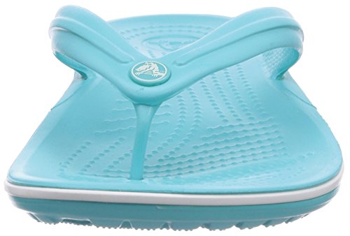 Crocs Crocband Flip, Chanclas Unisex-Adult, Blue (Pool/White), 42/43 EU