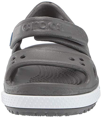 Crocs Crocband II Sandal PS K, Sandalias Unisex Niños, Gris (Slate Grey/Blue Jean), 24/25 EU