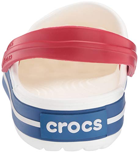 Crocs Crocband U, Zuecos Unisex Adulto, Blanco (White-Blue Jean) 37-38 EU