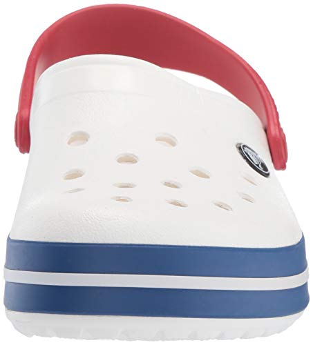 Crocs Crocband U, Zuecos Unisex Adulto, Blanco (White-Blue Jean) 37-38 EU