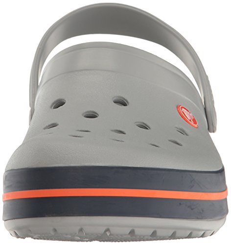 Crocs Crocband U, Zuecos Unisex Adulto, Gris (Light Grey-Navy), 42-43 EU