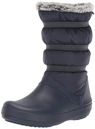 Crocs Crocband Winter Boot Women, Botas de Nieve para Mujer, Azul (Navy), 37/38 EU