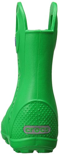 Crocs Handle It Rain Boot K, Botas de Agua Unisex Niños, Verde (Grass Green), 24/25 EU