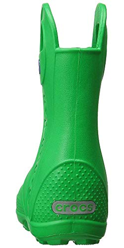 Crocs Handle It Rain Boot K, Botas de Agua Unisex Niños, Verde (Grass Green), 24/25 EU