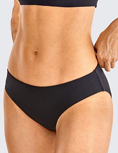 CRZ YOGA Mujer Bikini Brasileno Playa Traje De Sexy Baño Bikinis Bottoms con Cordón Negro 46