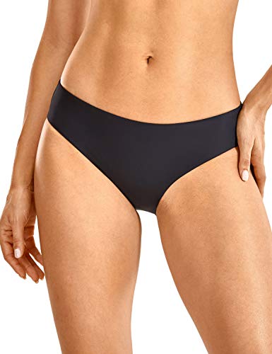 CRZ YOGA Mujer Bikini Brasileno Playa Traje De Sexy Baño Bikinis Bottoms con Cordón Negro 46