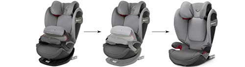 Cybex Gold Pallas S-Fix - Silla de coche 2 en 1  para coches con y sin Isofix, Grupo 1/2/3 (9-36 kg), Desde los 9 meses hasta los 12 años aprox., Colección Color 2018, Gris (Manhattan Grey)