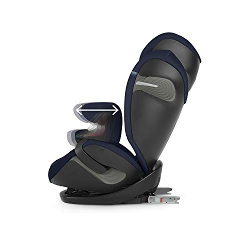 CYBEX Gold Silla de coche 2 en 1 para niños Pallas S-Fix, Para coches con y sin Isofix, Grupo 1/2/3 (9-36 kg), Desde los 9 meses hasta los 12 años aproximativamente, Granite Black