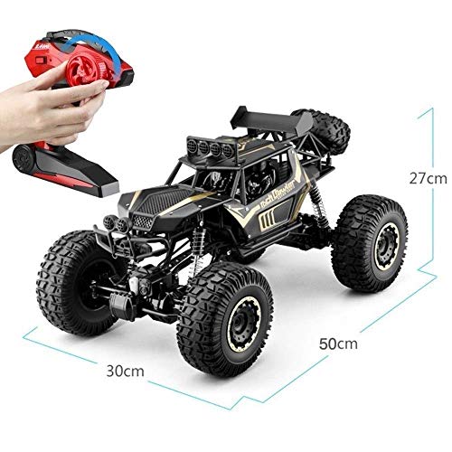 Decoración de escritorio de gran tamaño de 50 cm uno y diez camiones de control remoto RC Profesional 2,4 GHz eléctrico Racing 4x4 Vehículo grande del pie del camino RC coche de juguete recargable aut