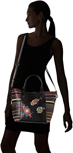 Desigual Bols_delilah Florida Mujer Bolso Negro 16.5x25.8x26.2 cm (B x H x T)