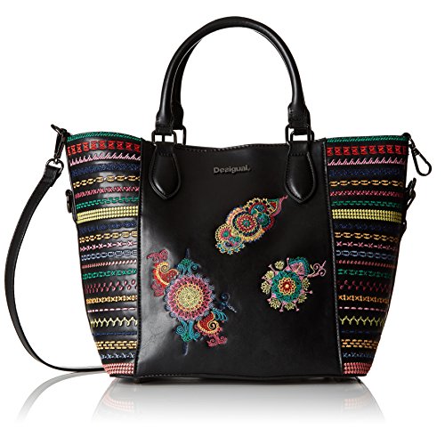 Desigual Bols_delilah Florida Mujer Bolso Negro 16.5x25.8x26.2 cm (B x H x T)