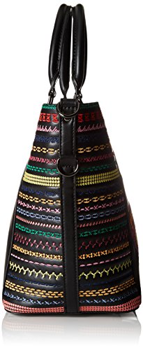 Desigual Bols_delilah Florida Mujer Bolso Negro 16.5x25.8x26.2 cm (B x H x T)