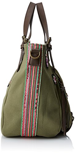 Desigual Bols_rotterdam Pinday, Bolso Mujer, Verde (Kaki),  30x15x31 cm (B x H x T)