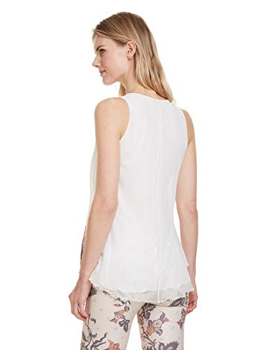 Desigual T-Shirt Scarlett Camiseta, Blanco (Blanco 1000), Small para Mujer