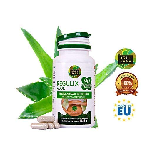 Detox Adelganzante - Detox Aloe Vera | Regulix Aloe -Aquisana | Detox Depurativo, Diurético y Laxante Natural Ayuda a Eliminar Toxinas y Favorece Nuestro Sistema Digestivo | 180 Cápsulas