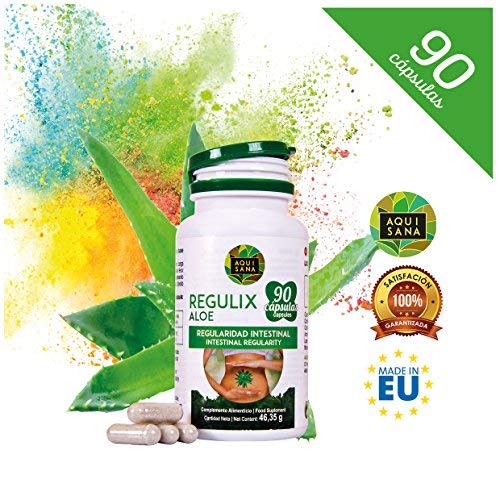 Detox Adelganzante - Detox Aloe Vera | Regulix Aloe -Aquisana | Detox Depurativo, Diurético y Laxante Natural Ayuda a Eliminar Toxinas y Favorece Nuestro Sistema Digestivo | 180 Cápsulas