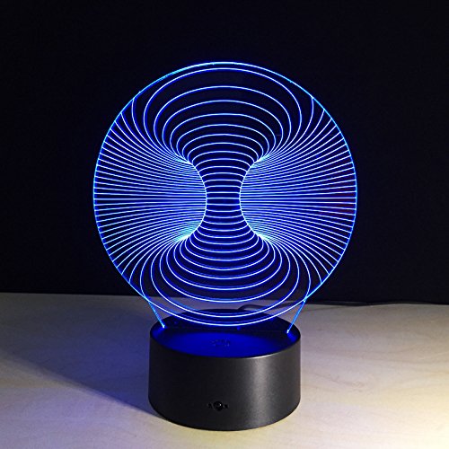 DFDLNL Lámpara de Escritorio 3D Abstracta Luz de Noche increíble Lámpara de Mesa Lampada Imagen de Arte Decoración Luz de Mesa de Oficina en casa