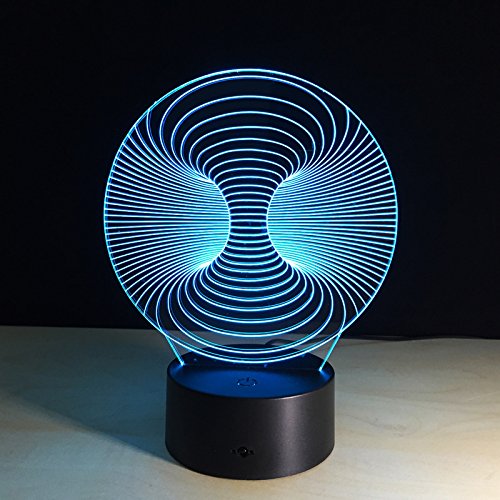 DFDLNL Lámpara de Escritorio 3D Abstracta Luz de Noche increíble Lámpara de Mesa Lampada Imagen de Arte Decoración Luz de Mesa de Oficina en casa