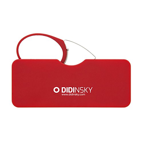 DIDINSKY Gafas de lectura sin patillas graduadas para hombre y mujer transparentes. Gafas de presbicia para hombre y mujer retro o vintage para vista cansada. Red +2.5 – ORSAY