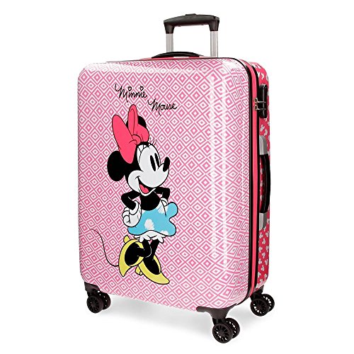 Disney 4411861 Rombos Equipaje Infantil, 69 cm, 70 litros, Rosa