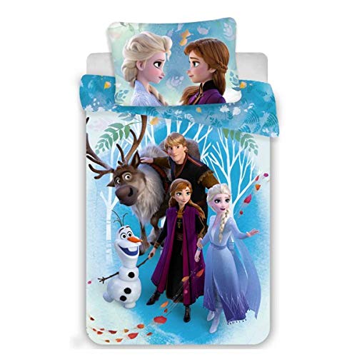 Disney Frozen Dekbedovertrek - Eenpersoons - 140 x 200 cm - Katoen