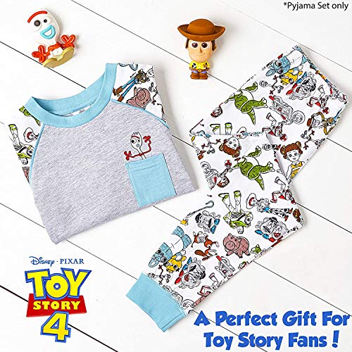 Disney Pijamas para Niños De Toy Story 4! | Ropa Suave Y Cómoda para Dormir De Niño Y Niña | Pijamas De Manga Larga Pixar | ¡ con Woody, Buzz Lightyear y Forky! (18/24 Meses)