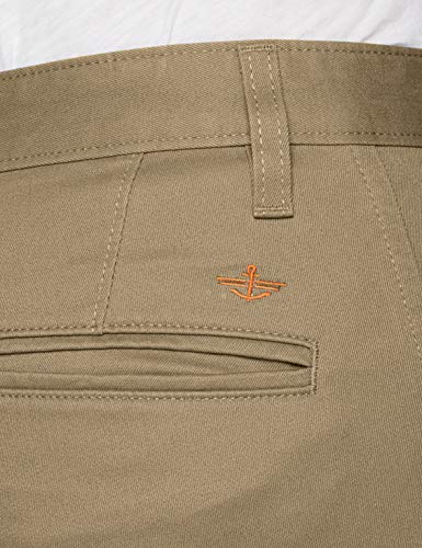 dockers Alpha Original Skinny-Lite Pantalones, Marrón (New British Khaki), 32W / 30L para Hombre